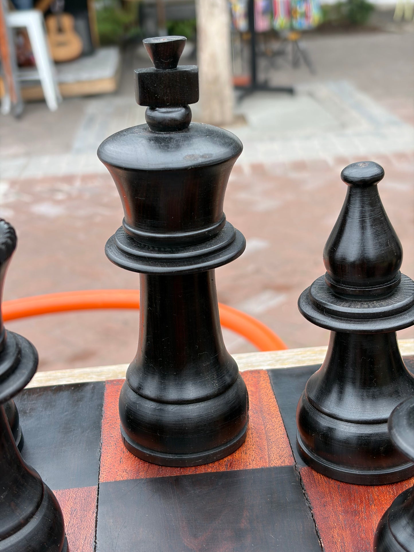 Premium Handcrafted African Wooden Chess Set – Solid Board