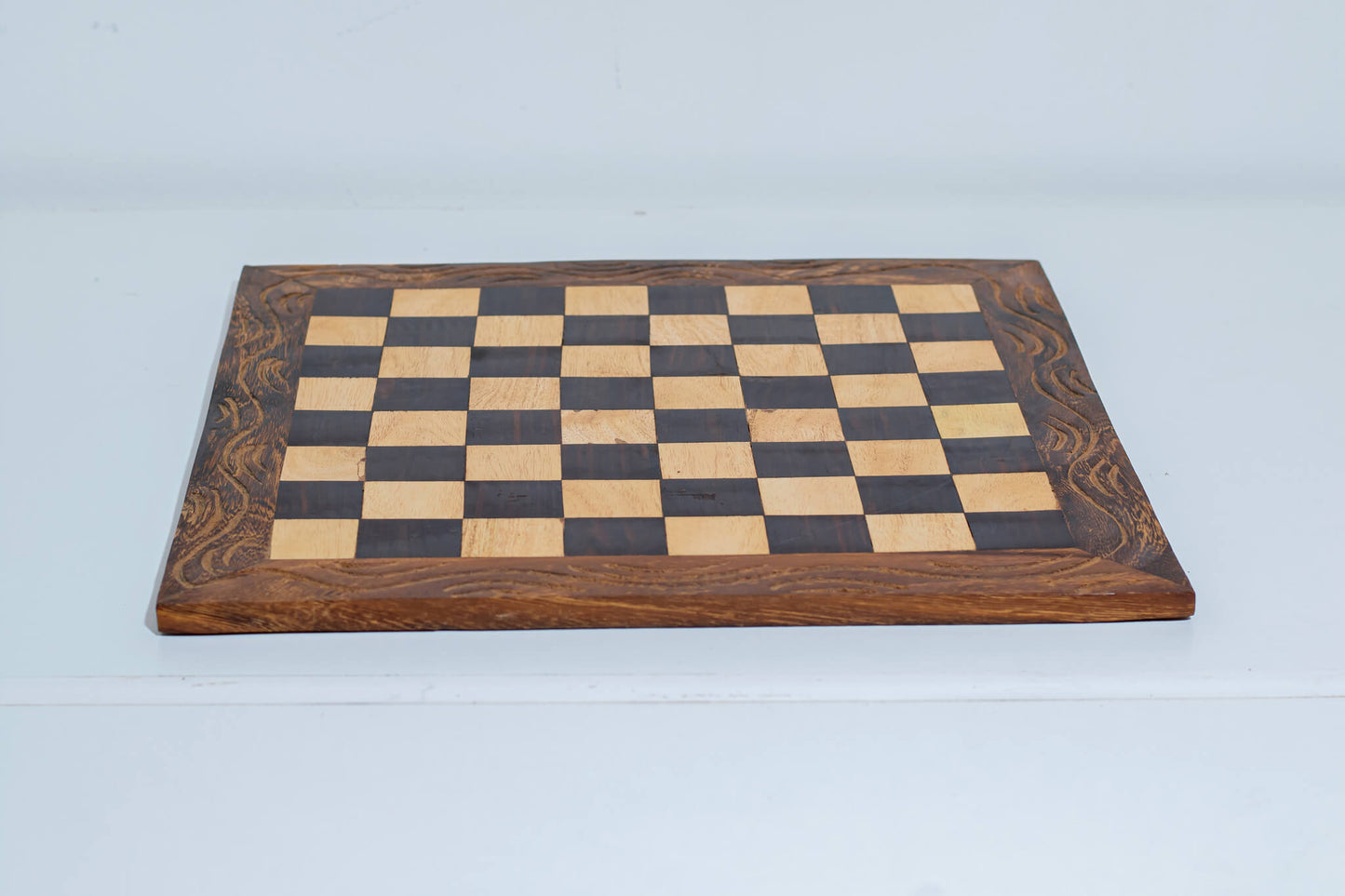 Premium Handcrafted African Wooden Chess Set – Solid Board