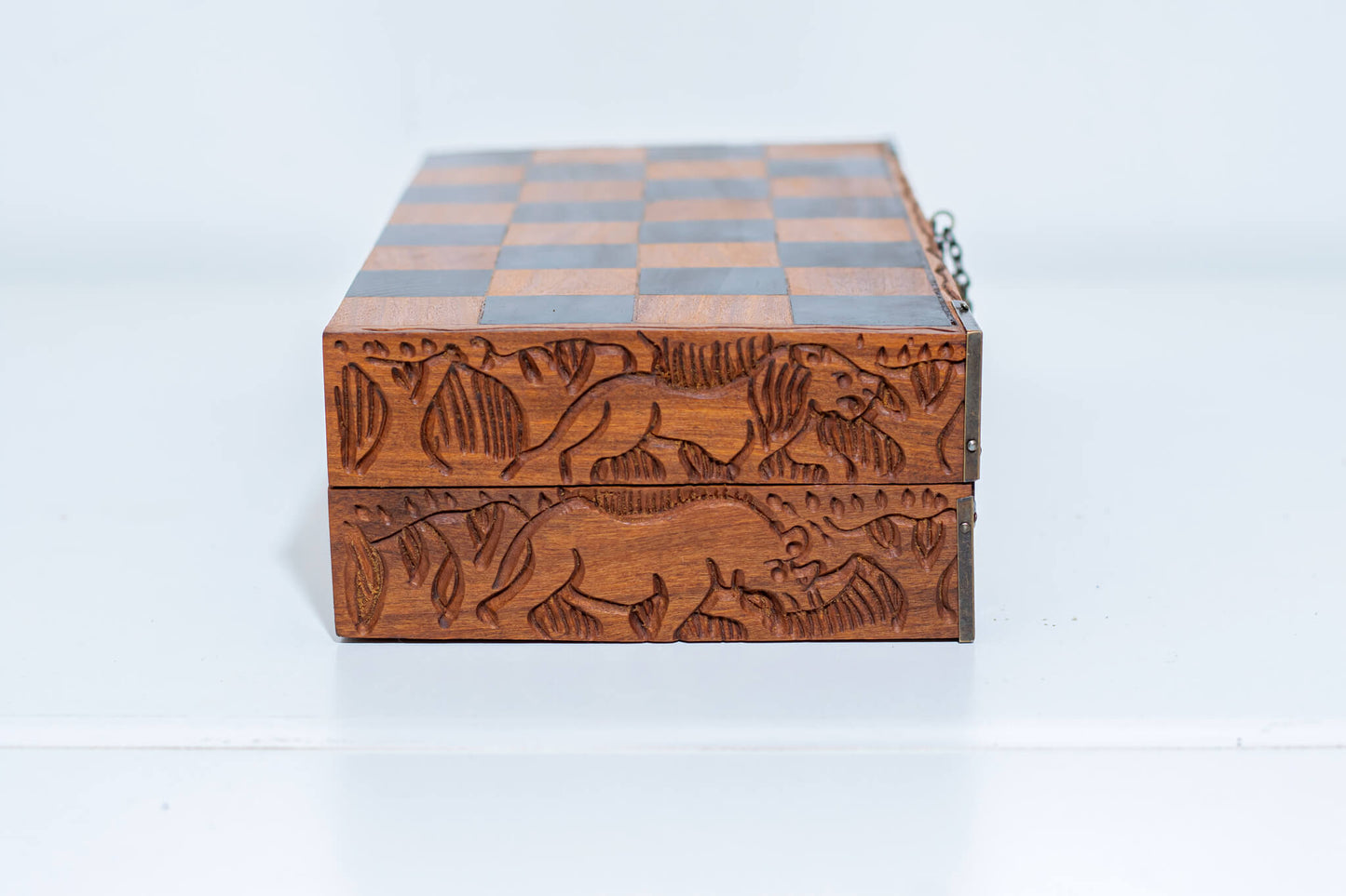 Handcrafted African Wooden Chess Set (Medium)